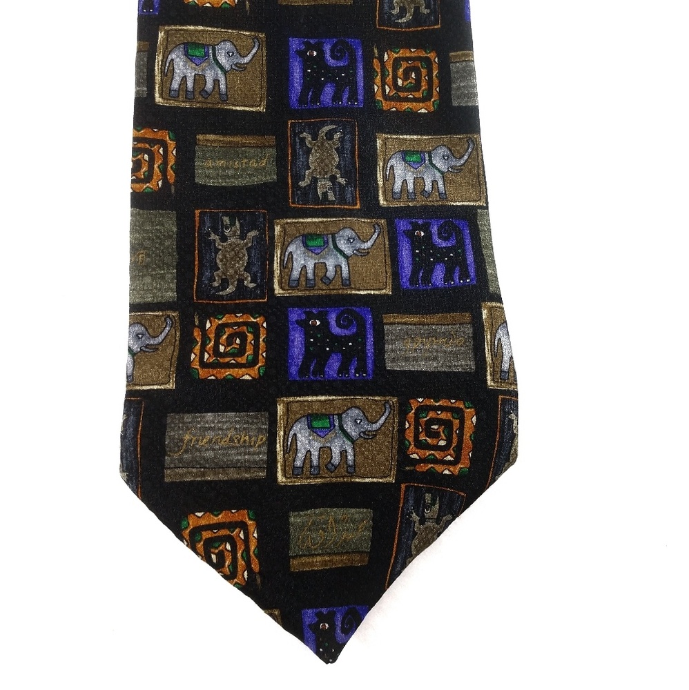 UNICEF men's silk tie featuring animals!